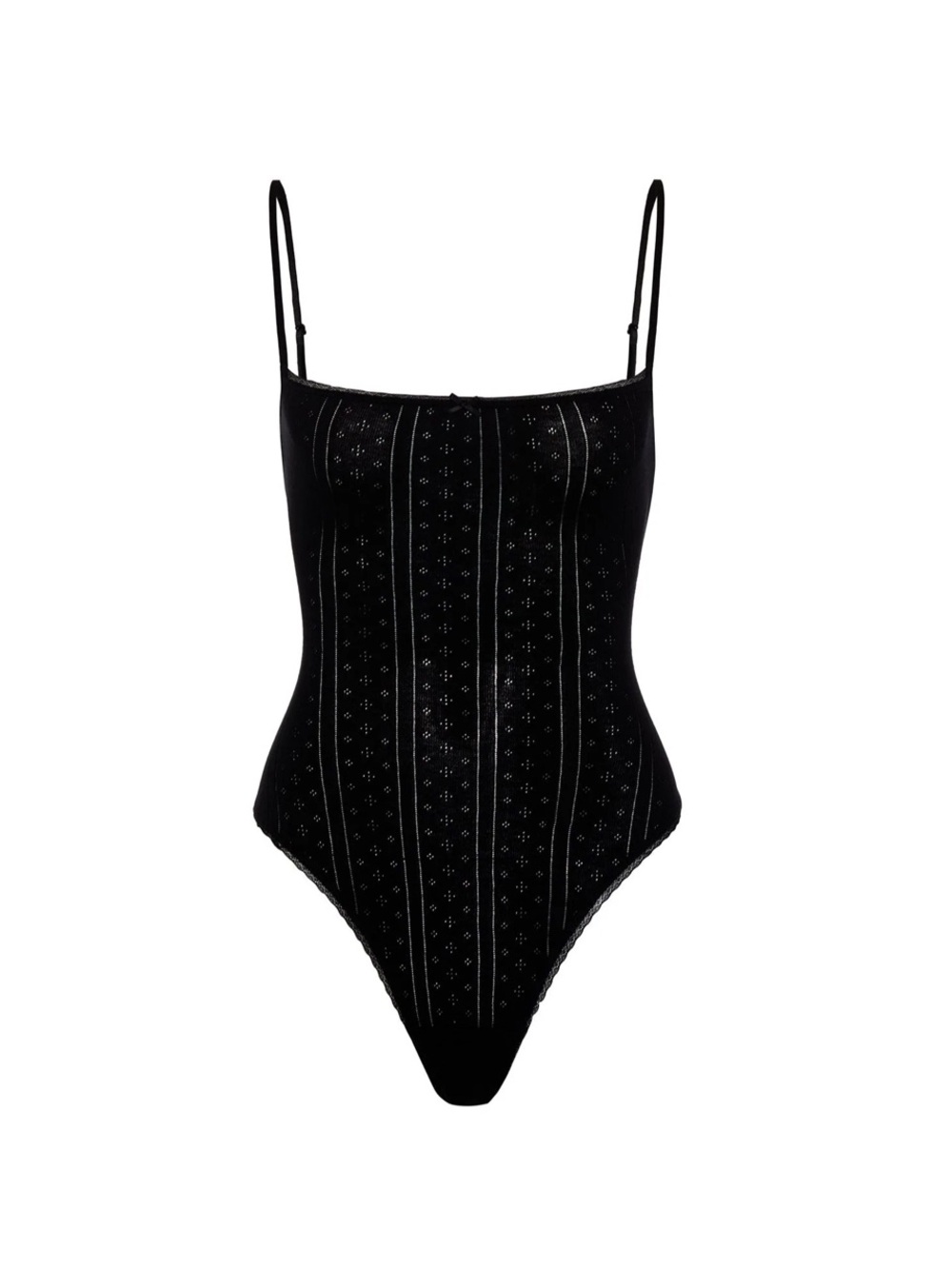 Cou Cou Intimates Black Bodysuit XS